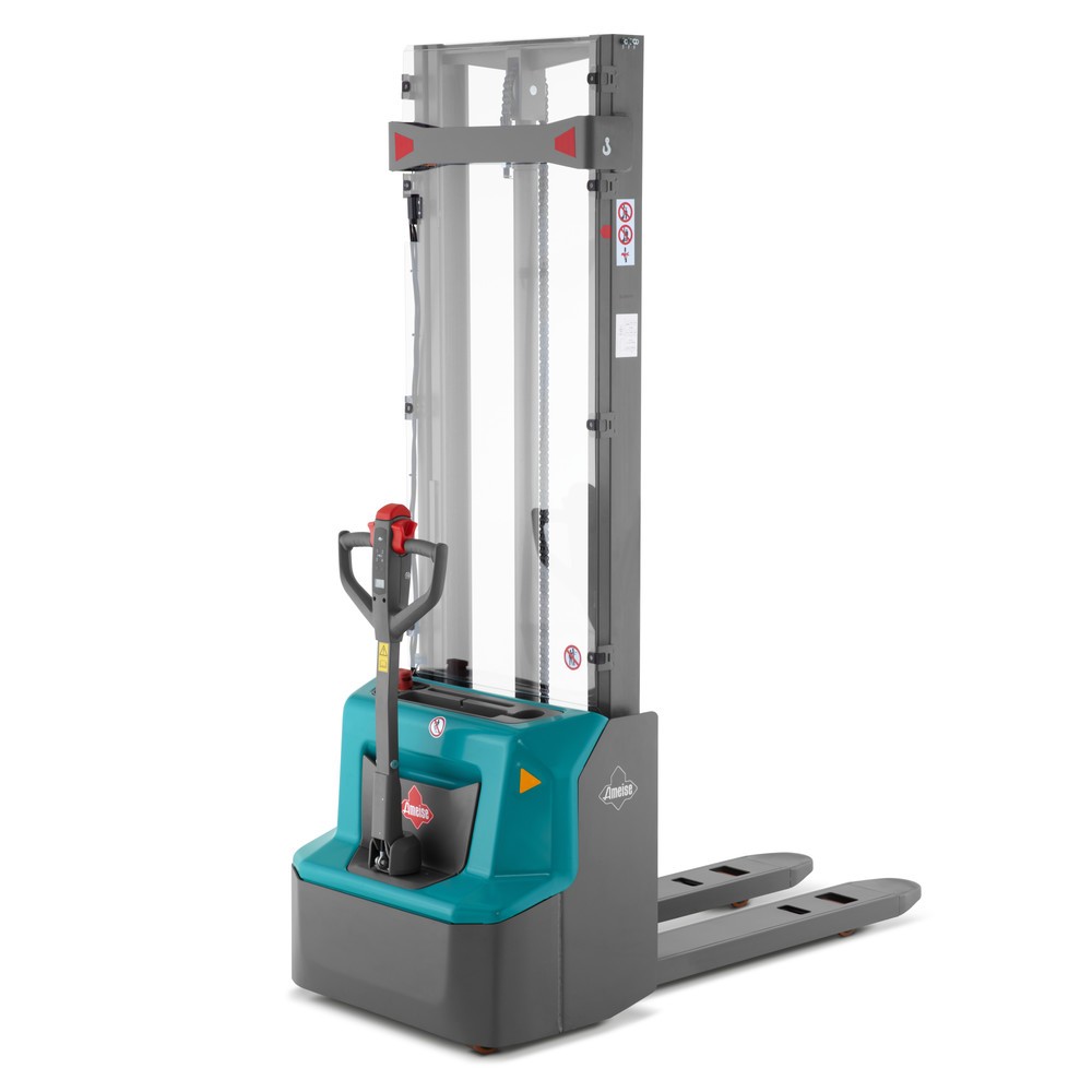 Obraz produktu: Akumulatorowy wózek podnośnikowy Ameise® PSE 1.2 z masztem pojedynczym, wysokość podnoszenia 1600 mm, udźwig 1200 kg