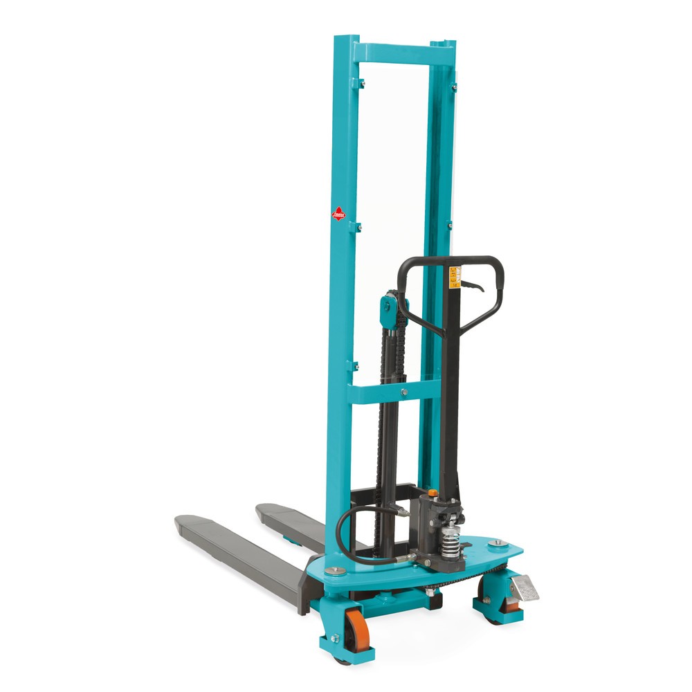 Obraz produktu: Hydrauliczny wózek widłowy Ameise® PSM 1.0 z szybkim unoszeniem i masztem pojedynczym, wysokość podnoszenia 1600 mm, udźwig 1000 kg