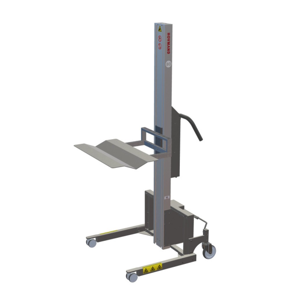 Obraz produktu: Podnośnik HOVMAND z platformą Wave do rolek o masie do 50 kg, wysokość podnoszenia 1242 mm, udźwig 80 kg