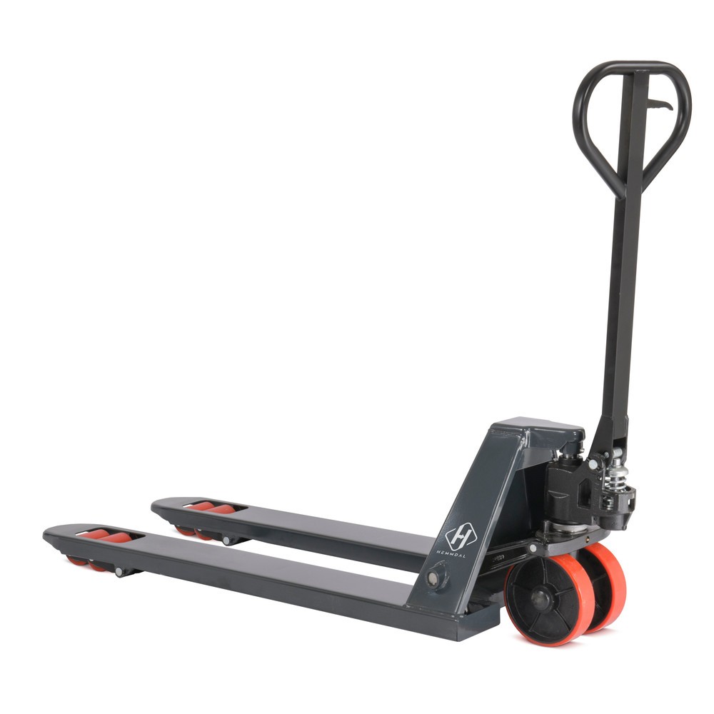Obraz produktu: Ręczny wózek paletowy HEMMDAL PTM 2.5, udźwig 2500 kg, długość wideł 1150 mm, poliuretan, rolki tandemowe