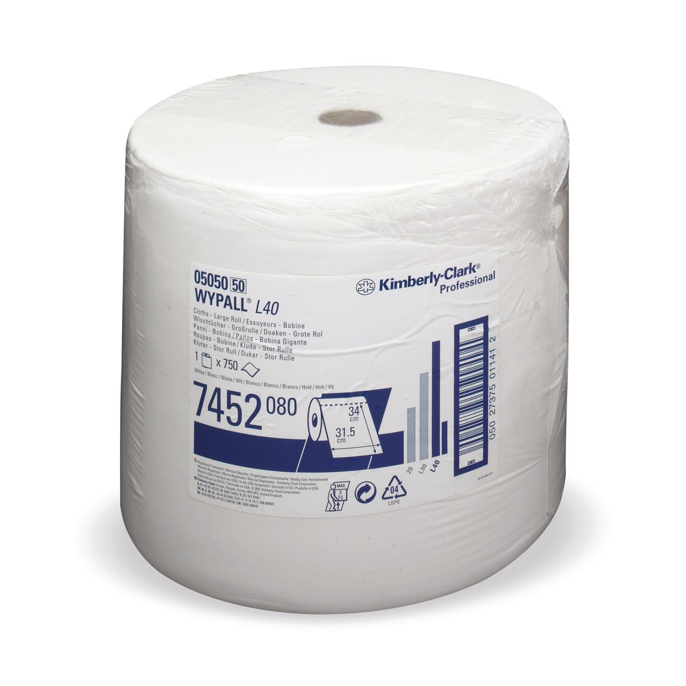 Obraz produktu: WYPALL L30 Chusteczki Ultra+, wys. 380 x 235 mm, ściereczki 750