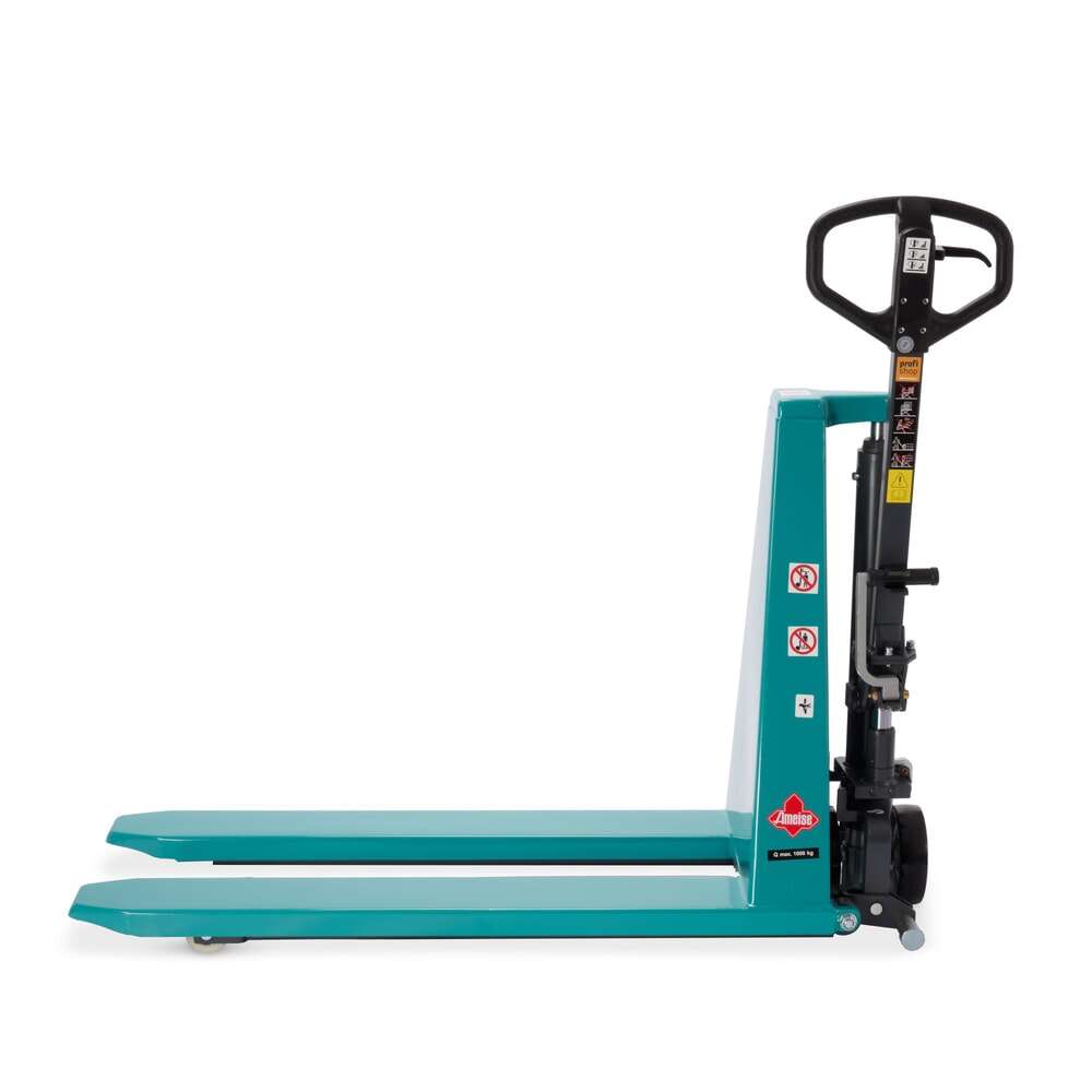 Zdjęcie produktu nr 7: Wózek paletowy z podnośnikiem nożycowym Ameise® PTM 1.0 Scissor z funkcją szybkiego unoszenia, udźwig 1000 kg, długość wideł 1150 mm