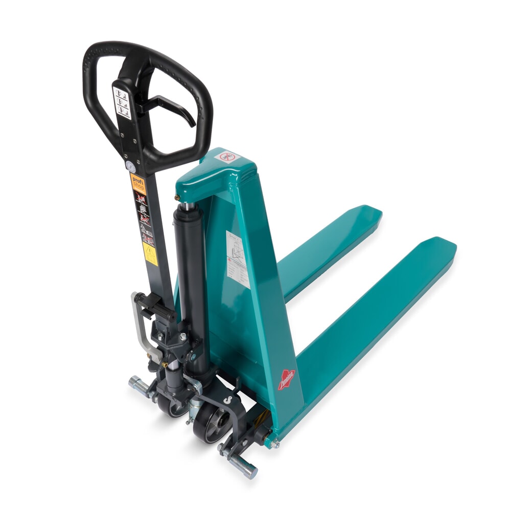 Zdjęcie produktu nr 12: Wózek paletowy z podnośnikiem nożycowym Ameise® PTM 1.0 Scissor z funkcją szybkiego unoszenia, udźwig 1000 kg, długość wideł 1150 mm