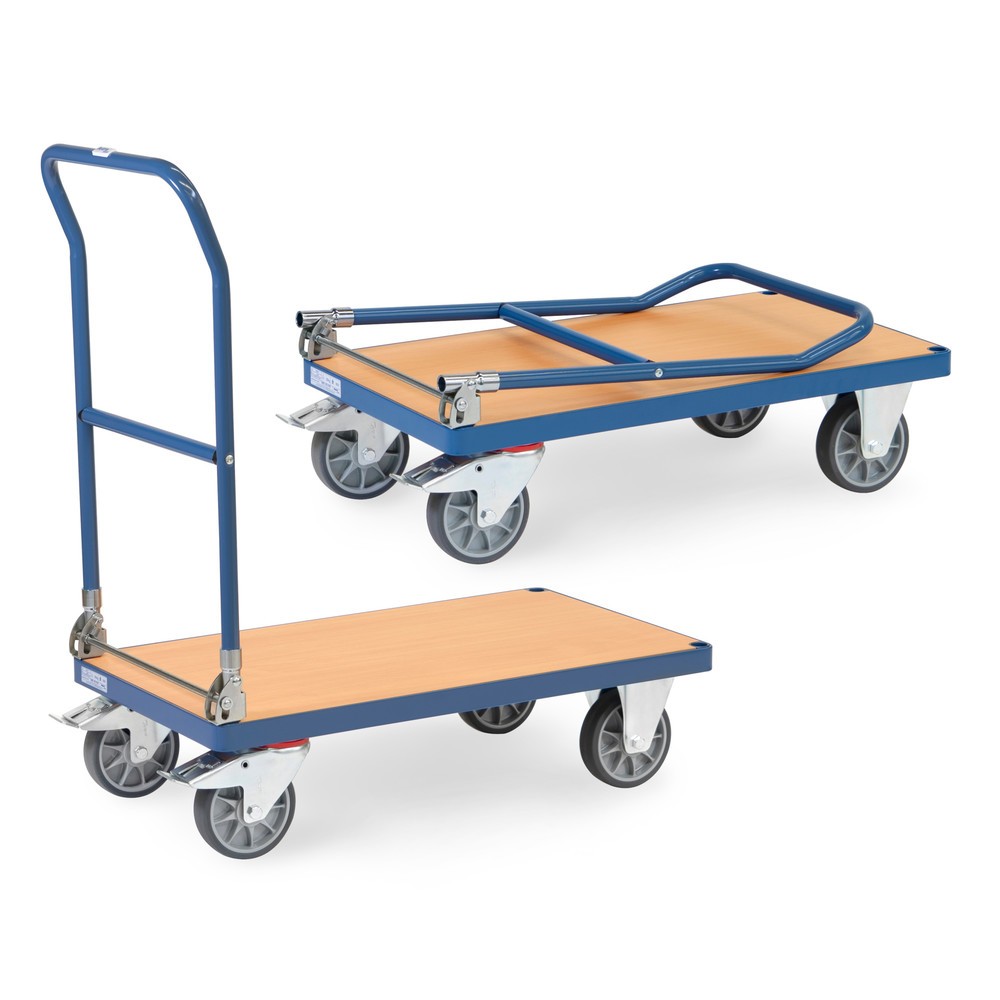 Obraz produktu: Wózek platformowy fetra®, składany, udźwig 500 kg, powierzchnia ładunkowa szer. x gł. 850 x 500 mm
