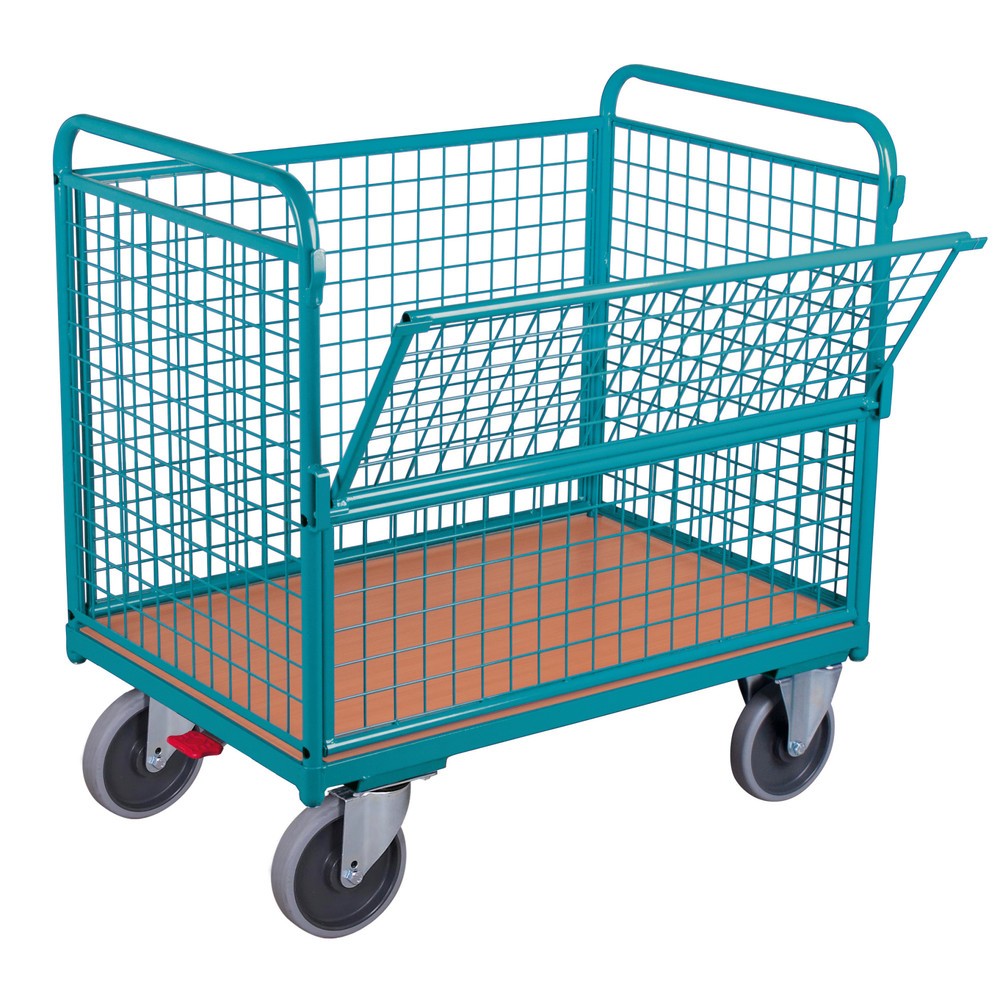 Obraz produktu: Wózek skrzyniowy Ameise® ze ścianami kratowymi, powierzchnia ładunkowa 1000 × 645 mm