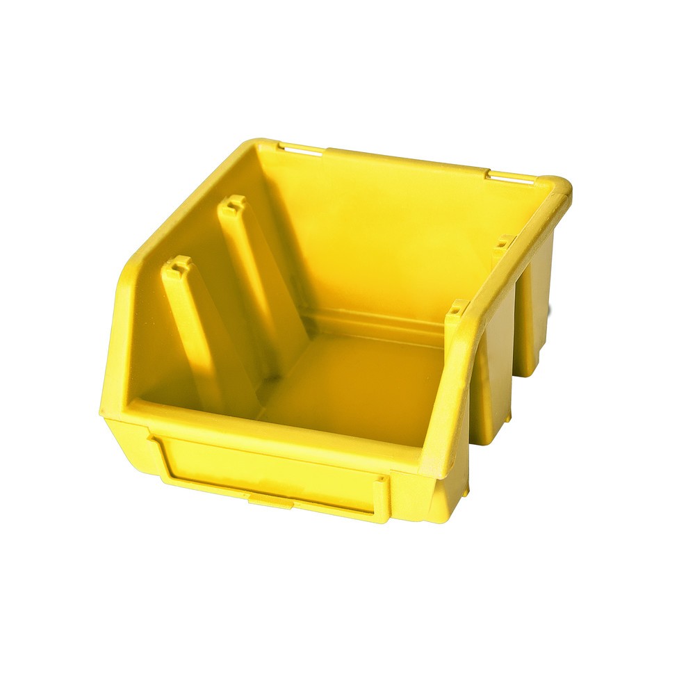Obraz produktu: Zestaw pojemników z otwartym frontem HEMMDAL S, wys. x szer. x gł. 75 x 116 x 112 mm, kolor żółty, 48 szt./opakowanie